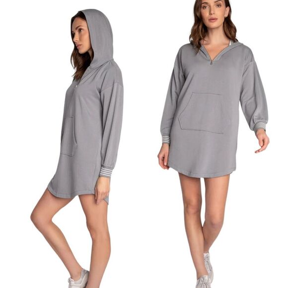 NEW PJ Salvage size M Running Errands Dress Tunic Pullover Hoodie Soft Modal - Picture 1 of 7